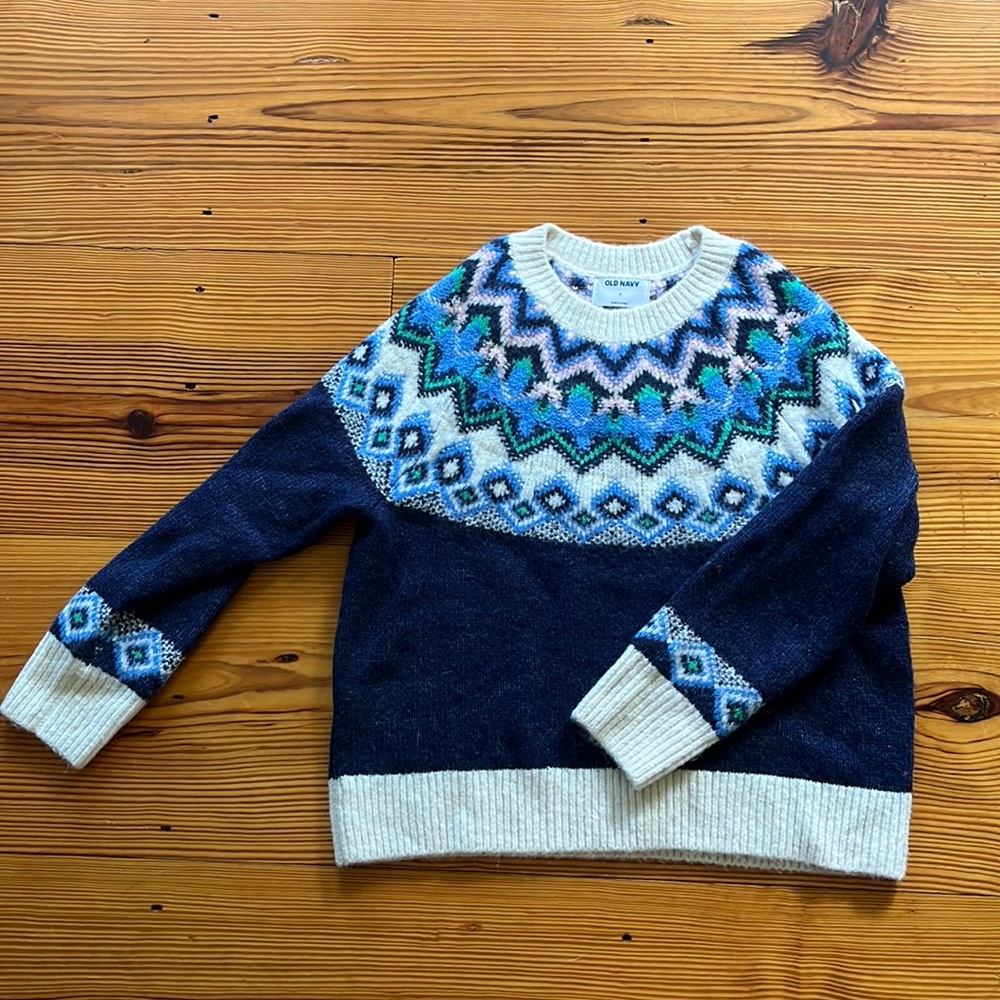 Size small old navy fair isle style sweater